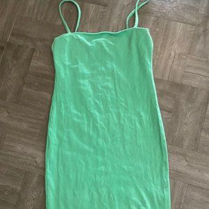 Teal mini dress